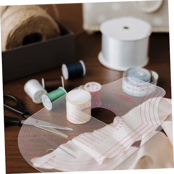 Sylineal Plastik Mønster Sylinealer Sæt Tøj Patchwork Lineal til Præcis Måling