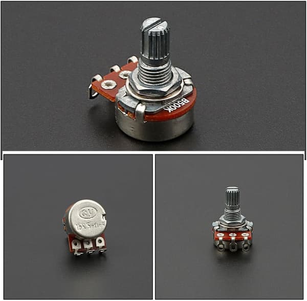 Liten Potentiometer Mini Gitarr Potentiometer Metall Brun Exakt Justering Mångsidig Volymkontroll
