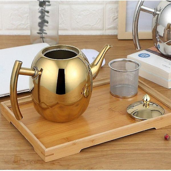 Tyk Rustfrit Stål Tekande Kaffe Pot Vandkedel Filter
