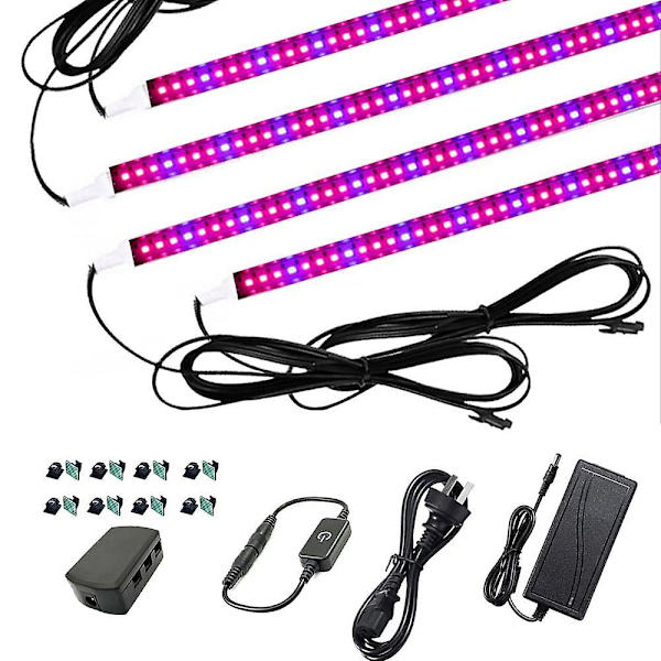 4x1m Lys Sæt Led Vækstlys Indendørs Planter 240 Leds 5050 Smd
