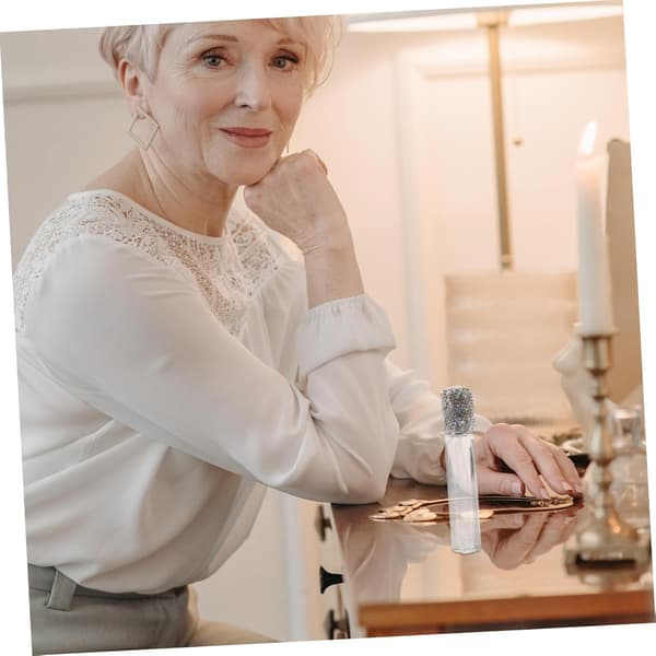 Diamantdekorert Mini Parfyme Atomizer Flaske 10ml Påfyllbar Spray Bærbar Reise Duftbeholder