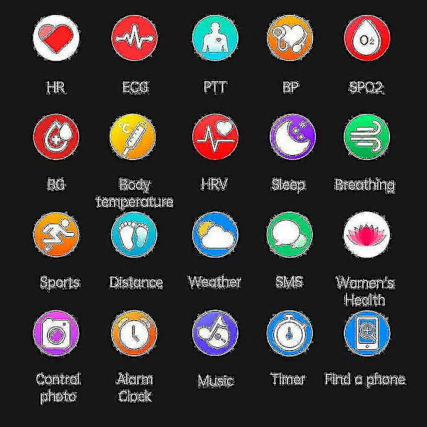 2024 Blodsukker Smartwatch ECG+PPG Overvågning af Blodtryk Kropstemperatur Smartwatch Mænd IP68 Vandafvisende Fitness Tracker - Smart Ure Ny Red