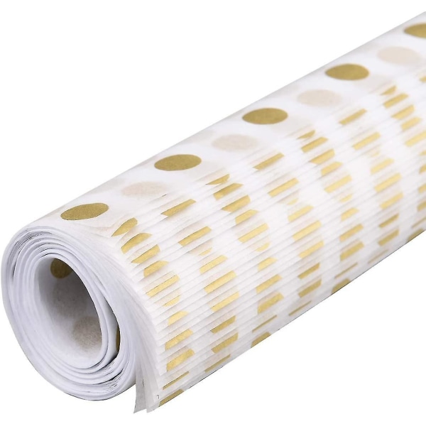 30 ark Guldprikker Tissue gaveindpakningspapir Metallic