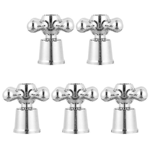 5pcs Faucet Knob Handle Universal Replacement Hot Cold Tap Switch Accessories(bejoey)