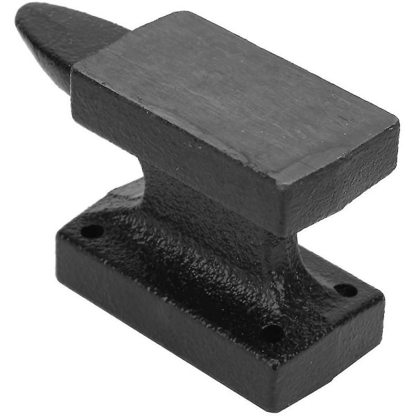 Kannettava alasin Tukeva ja kestävä Mini valurautainen alasin Seppä alasin vakaa työpöytä (musta) (1 kpl)