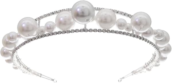 1 stk. elegant rhinstenspandebånd til kvinder perlehårtilbehør