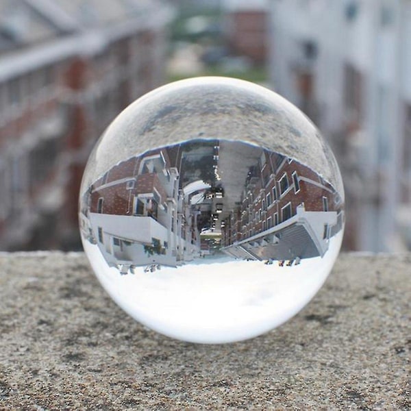 80 mm kirkas pyöreä lasi keinotekoinen kristallipallo