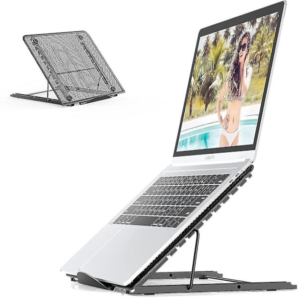 Bærbar Laptop Stativ Foldbar Ventileret Desktop Holder