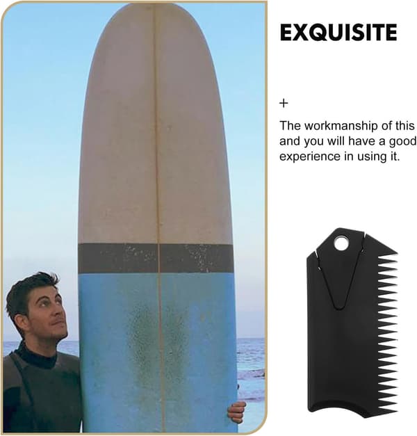 Surfbrett vokskam og finne nøkkel padlebrett voksfjerner med solid plastmateriale kompakt