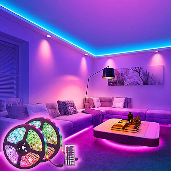 10m LED-lysstribe Dæmpbar RGB 600 LED'er 5050 SMD