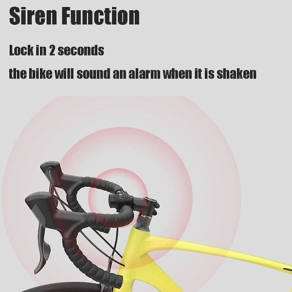 Elsykkelklokke Usb-ladesykkelhorn med alarm for landeveissykkel terrengsykkel