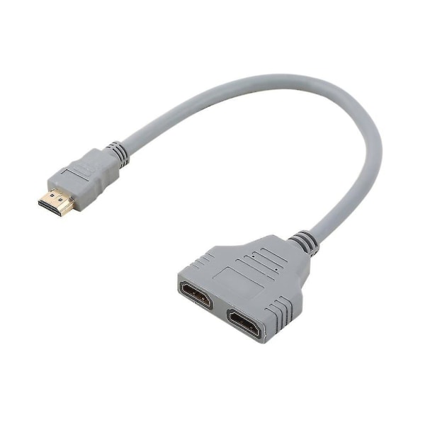 HDMI 1 til 2 split dobbelt signaladapterkabel til HDTV