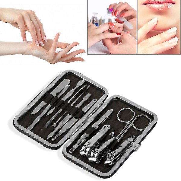 12 i 1 Negleklipper Sæt Pedicure Manicure Værktøj Nipper Kit