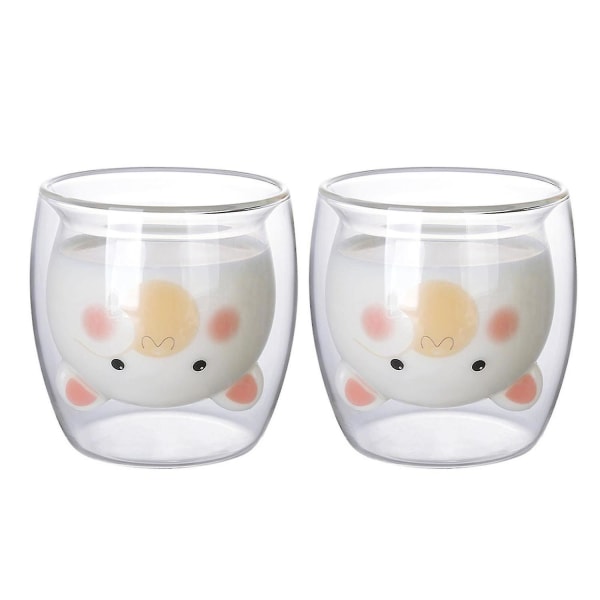 Helt nye Cat dobbeltlags glass tilpassede gaver Cute Creative