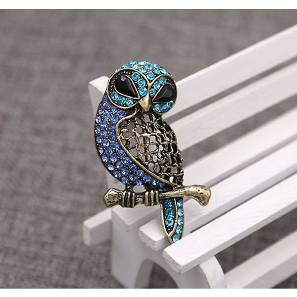 Design Owl Shape Broche Retro Spændende Dekorer Pin Rhinestone Accessories 7260 Fyndiq