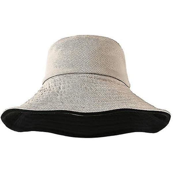 Kvindesolhat Foldbar Bomuld Fiskerhat Dobbeltsidet