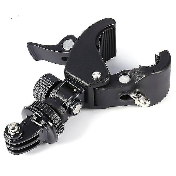 Sort Cykel Motorcykel Styrstang -klemme Stang Til Kamera (1 stk, Sort)
