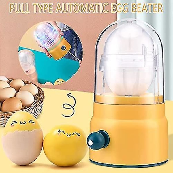 Egg Scrambler Shaker Hand Pull Type Manuell Eggehviteplomme Visp Mixer Praktisk Hånd Pull Type