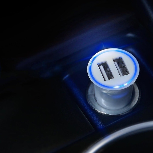 Hoco Smart billader Dobbel USB LED-lys bærbar