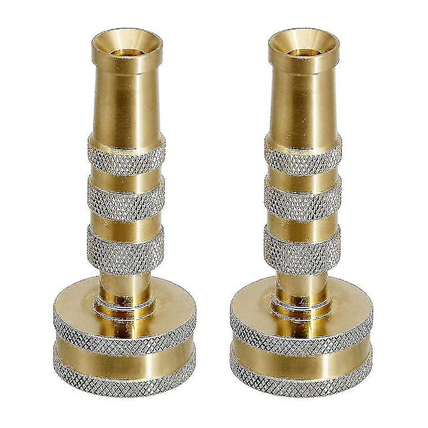 Mässingsslangmunstycke Twist 2-pack Vattning Rengöring Bil