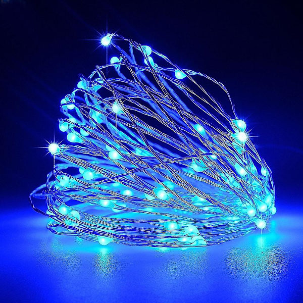 5 Pakkaa Fairy 5m 50led Led Paristoilla Toimivat Vedenkestävät Valojuovat