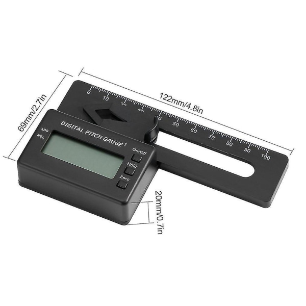 Digital Pitch Gauge med LCD-display för RC-helikopter