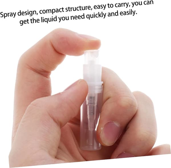 30 stk. 2 ml tomme parfumeflasker plastik spraybeholdere mini rejsedåser