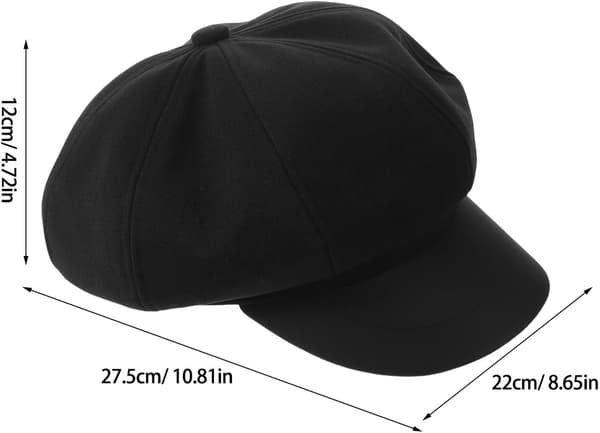 Retro Baret Hat til Kvinder Blødt Uldmateriale Stilfuldt Fransk Design