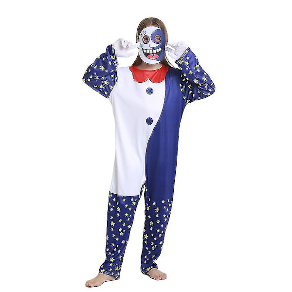 Sundrop Moondrop Jumpsuit Maske Handsker Sæt Børn Drenge Piger Fancy Up Performance kostume 10-14 Years Moon