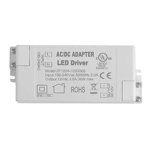 6W LED Driver AC DC Adapter til 12V DC