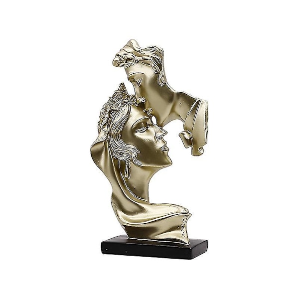 Figur Statue Harpiks Håndværk Ornament Stue Soveværelse Butik Cafe Dekoration Glod