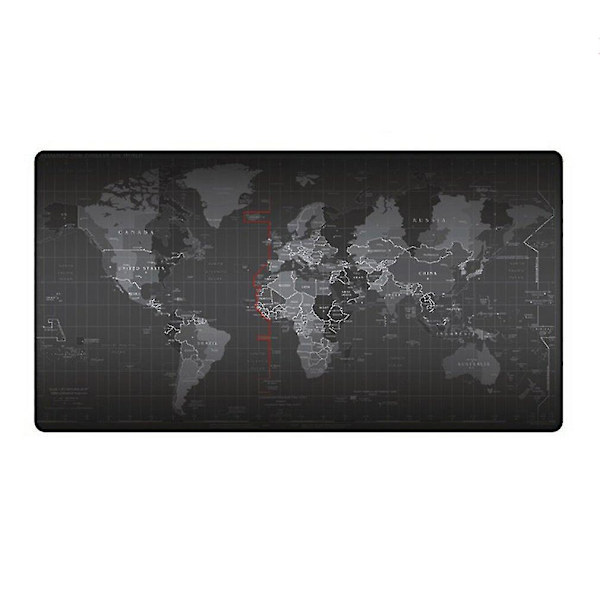 Världskarta Design Tangentbord Musmatta Halkskydd