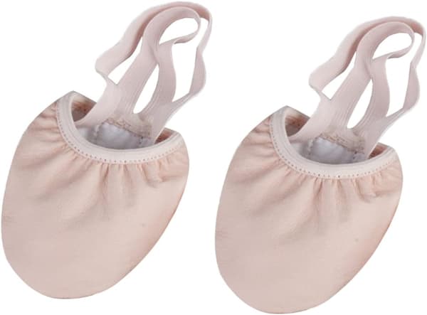 2 par elastikbånd dansesko halvsål balletsko til voksne tåstøtte til dansetræning
