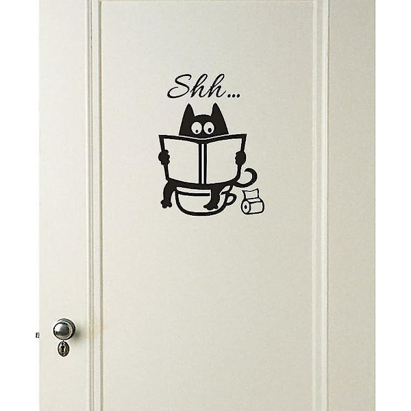 Veggdekor Klistremerker Soverom Stue Gourmet Sitater Toalett Katt Tegneserie Dekor Avtakbar Vegg Tv Veggklistremerke (20cm X 14cm)