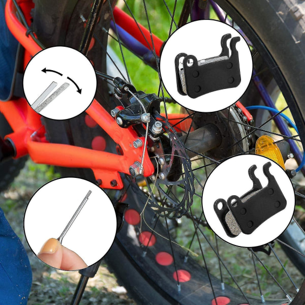 4 par harpiks bremseklosser Sykkel skive bremseklosser kompatibel med Deore Xt Xtr-hyj