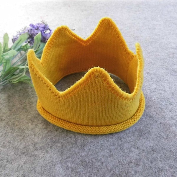 Baby Crown Neulottu Hat Kangas Crown pääpanta Päähine