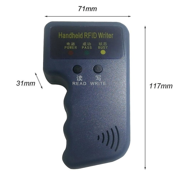 Handhållen 125kHz Em4100 RFID Copier Writer Duplikatorläsare