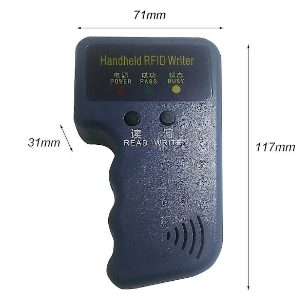 Handhållen 125kHz Em4100 RFID-kopierare, skrivare, duplicerare och läsare