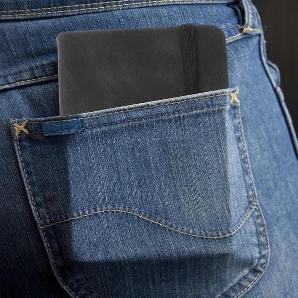 2 stk. mini notesbøger bærbare notesblokke med imiteret læderomslag og papir