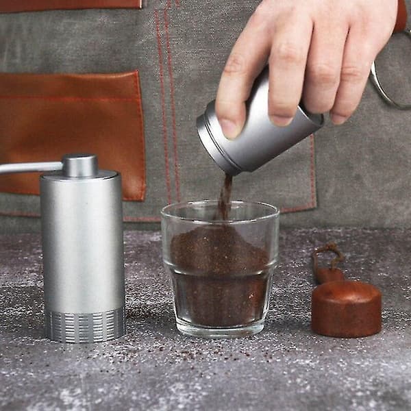 Håndkaffekværn Mini Rustfrit Stål Manuel Håndlavet