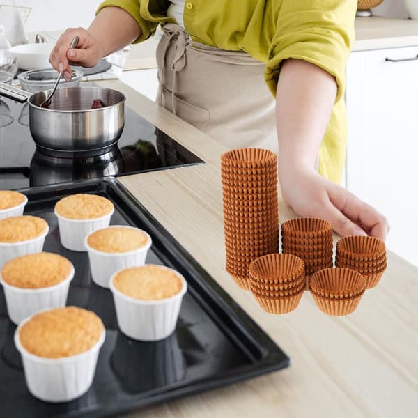 1000 stk. kakebakekopper Cupcake Bakeformer Papir Lett Delikat Utseende
