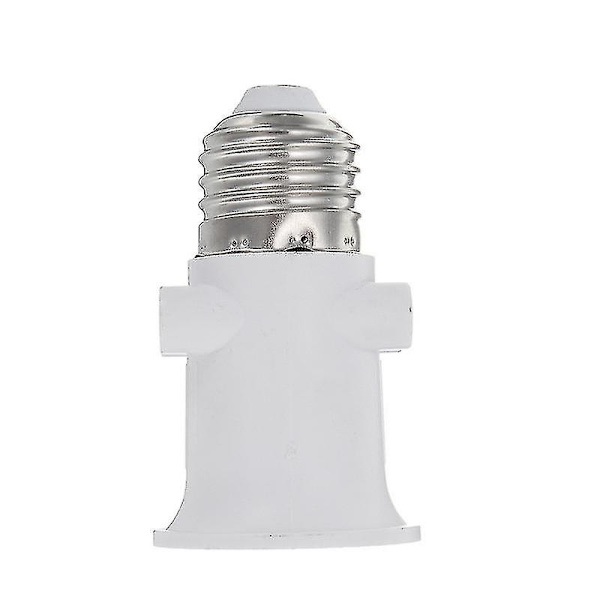 E27 Glödlampans Adapter - Lampfot Bas (2 st - vit)