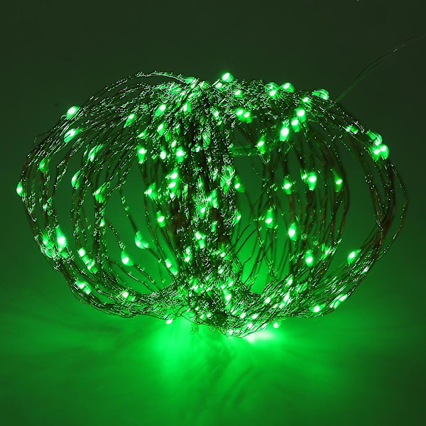 Solcellsbelysning Varmvit 20m 200LED Koppartråd Fairy String Light