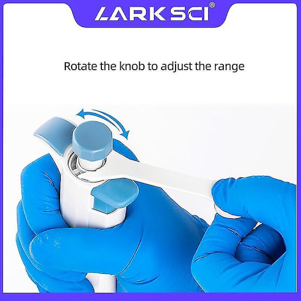 Larksci Lab Pipett Enkanals Justerbar Mikropipett