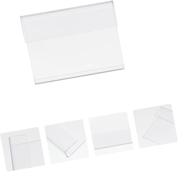 10 stk. Supermarked Prislappholder for Detaljhandel Etikettholder for Varehylle Prislapp