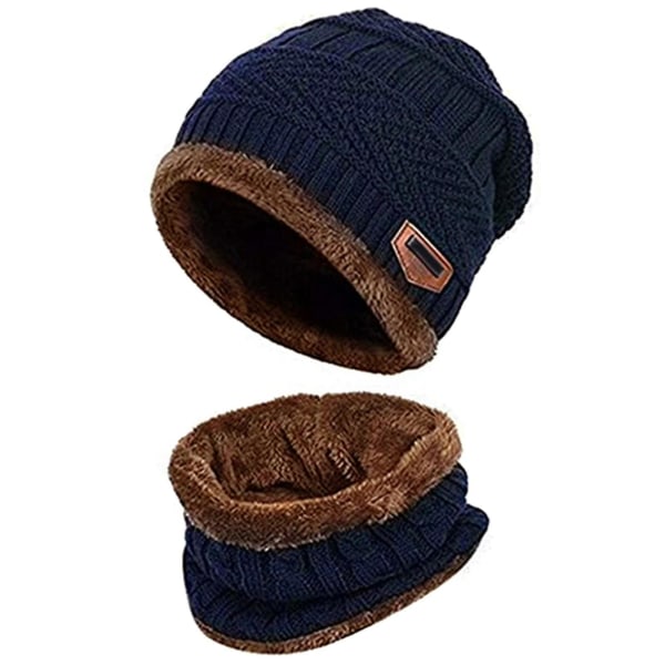 Winter Warm Beanie Hat Scarf Gloves Set Unisex Winter Warm Knitted Beanie Hat Neck Glove For Men Women