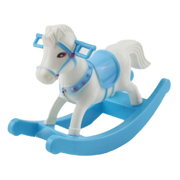 Mini Lille Gyngende Hest Model Ikke-giftig Plastik Dekoration Til Leg