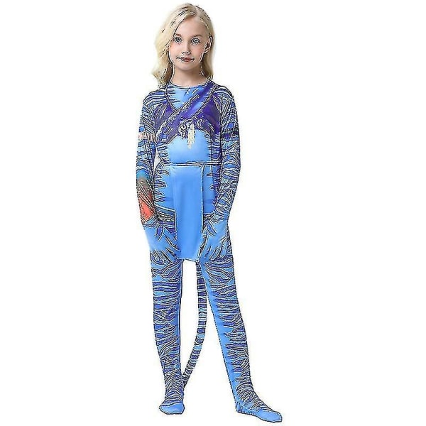 Neytiri Kids Costume Jumpsuit Drenge Piger Bodysuit XXL for Height 150cm Girl