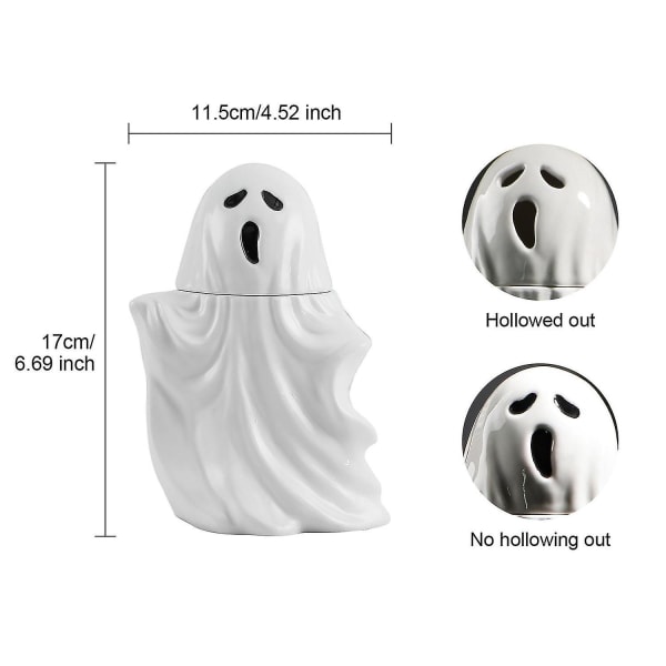3D Stor Kapasitet Spoof 401-500ml Hvit Halloween Krus