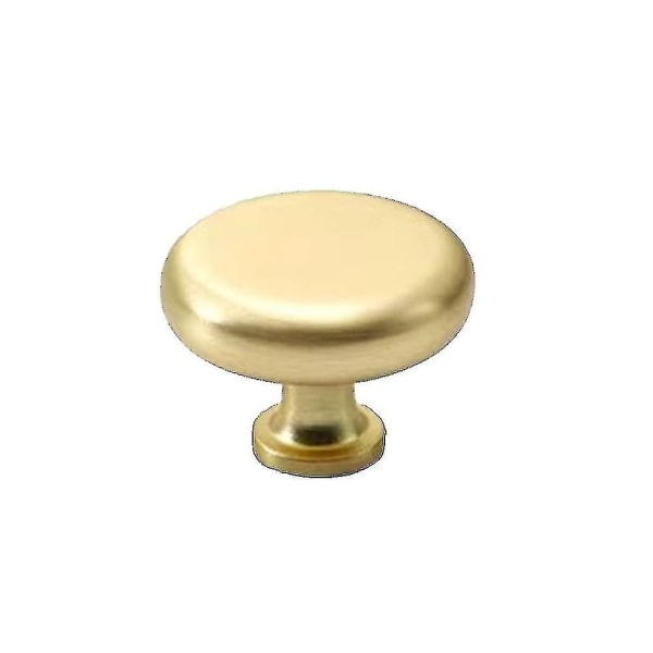 10 Pcs Brass Brushed Round Cabinet Knob Door Knob, Cabinet Handles Cupboard Drawer Pulls